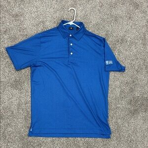 Men's Foot Joy Blue Polo Shirt
